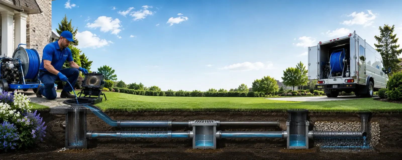 Outdoor drain cleaning information for Chambersburg, IL